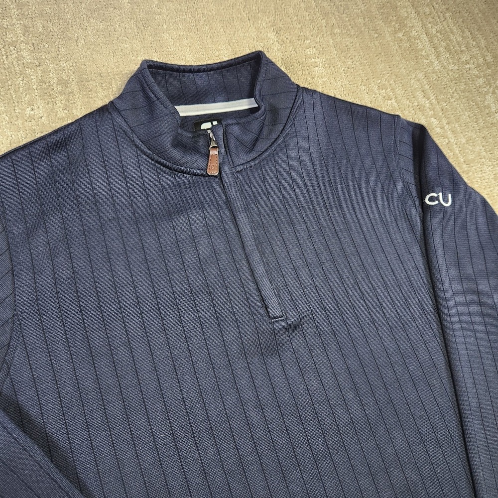Footjoy Sweatshirt Men Large Drop Needle Half Zip Pullover Golf Quick Dry Ribbed